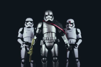 three Star Wars Stormtroopers