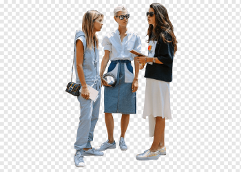 three women talking to each other, Architecture Rendering Clipping path, others, tshirt, 3D Computer Graphics, people png