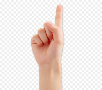 Thumb Hand Index finger Digit - Female fingers pointing upwards 