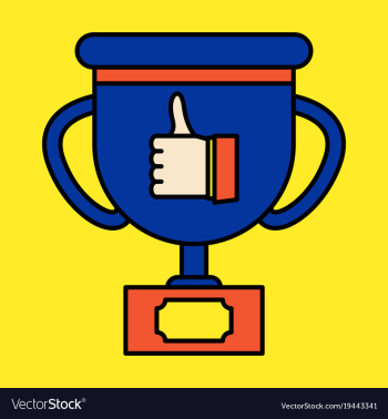 Thumbs up like social network facebook etc icon vector image Thumbs up like social network facebook etc icon vector image