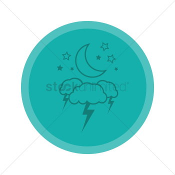 Thunderstorm at night Thunderstorm at night