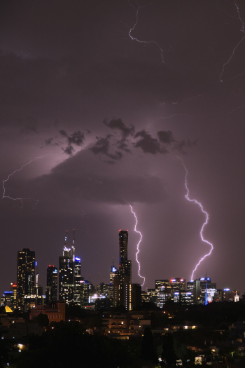 Thunderstorm - Melbourne, Australia. Thunderstorm - Melbourne, Australia.