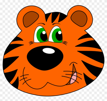 Tiger Clipart Carton - Tiger Face Clipart