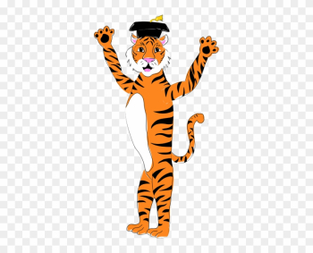 Tiger Clipart Graduate - Tiger With Graduation Cap Tiger Clipart Graduate - Tiger With Graduation Cap