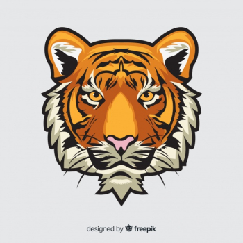 Tiger head background Tiger head background