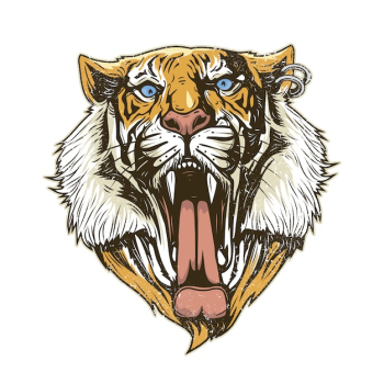 Tiger head background Tiger head background