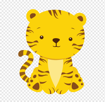 tiger illustration, Baby Tigers Infant Baby shower, safari, mammal, child, cat Like Mammal png