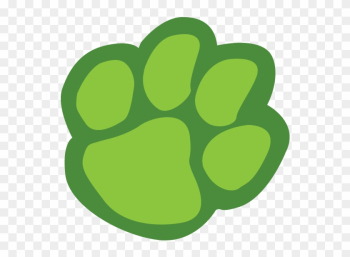 Tiger Paw Print Border Clipart - Green Paw Print Clip Art Tiger Paw Print Border Clipart - Green Paw Print Clip Art