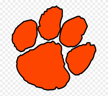 Tiger Paw Stencil - Clemson Tiger Paw Print