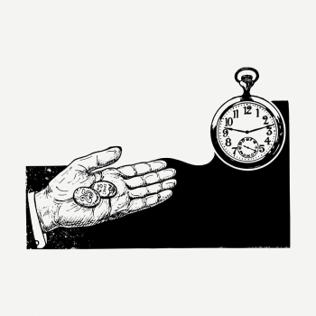 Time is money drawing, vintage | Free PSD - rawpixel Time is money drawing, vintage | Free PSD - rawpixel