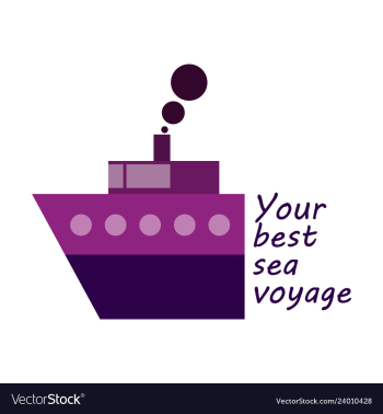 Time to travel concept happy family rides boat on vector image Time to travel concept happy family rides boat on vector image