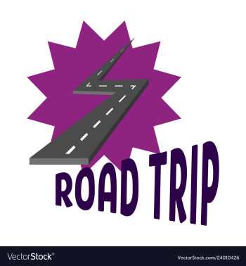 Time to travel concept happy family rides car on vector image Time to travel concept happy family rides car on vector image