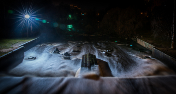 Timelapse River With Building Landscape Timelapse River With Building Landscape