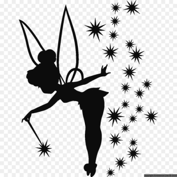 Tinker Bell Peter Pan Tattoo Fairy Wendy Darling - Tinkerbell silhouette 