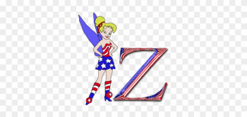 Tinkerbell, Tinker Bell, Usa, American Flag, Free Alphabet, - Tinkerbell, Tinker Bell, Usa, American Flag, Free Alphabet,