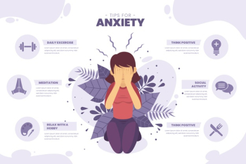 Tips for anxiety infographic Free Vector Tips for anxiety infographic Free Vector