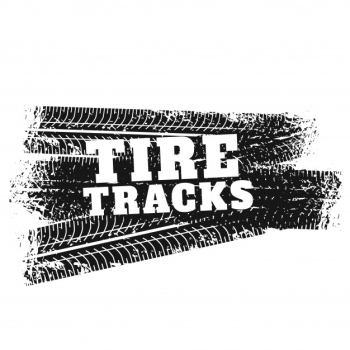 Tire tracks print marks background Tire tracks print marks background