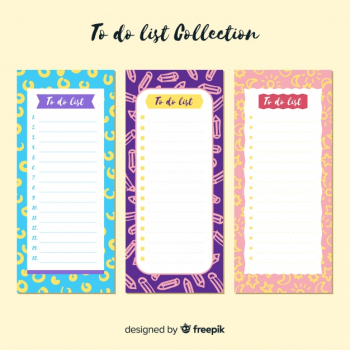 To do list set To do list set