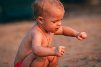 Toddler Playing With Sand Toddler Playing With Sand