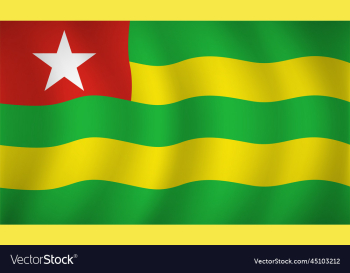 togo flag background