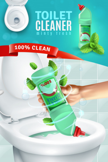 Toilet cleaner ad background Free Vector Toilet cleaner ad background Free Vector