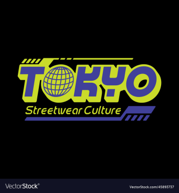tokyo japan y2k streetwear style slogan typography tokyo japan y2k streetwear style slogan typography