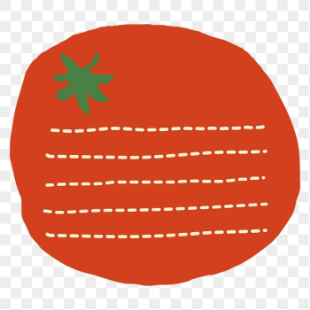 Tomato note png sticker, doodle, | Free PNG - rawpixel