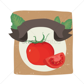 Tomato with copy space Tomato with copy space