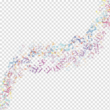 Tone frame illustration, Music Illustration, color notes decoration transparent background PNG clipart
