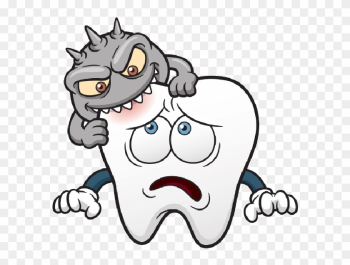 Tooth Clip Art Clipartwiz - Cavity In Teeth Cartoon