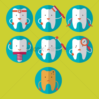 Tooth icons Tooth icons