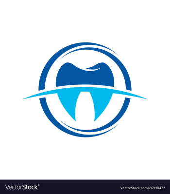 Tooth logo design dental clinic logo vector image Tooth logo design dental clinic logo vector image