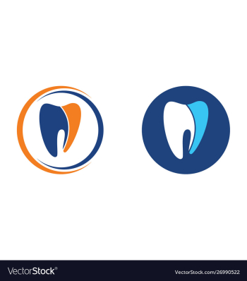 Tooth logo design dental clinic logo vector image Tooth logo design dental clinic logo vector image