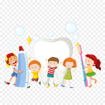 Tooth Teeth cleaning Dentistry Illustration - Vector brush their teeth 