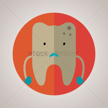 Tooth with caries Tooth with caries