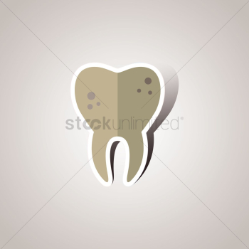 Tooth with cavity Tooth with cavity