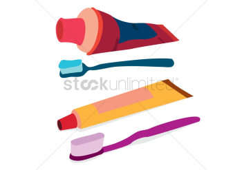Toothpaste and toothbrush on white background Toothpaste and toothbrush on white background