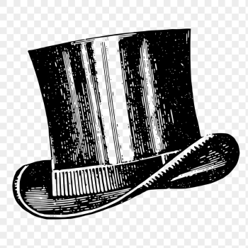 Top hat png clipart, vintage | Free PNG Illustration - rawpixel Top hat png clipart, vintage | Free PNG Illustration - rawpixel