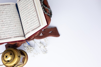 Top view opened quran with copy space Free Photo Top view opened quran with copy space Free Photo