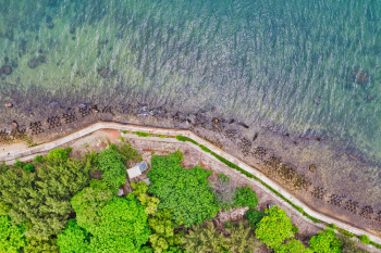 Top View Photo of Coastal Road Top View Photo of Coastal Road