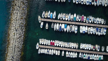 top view photography of ship port top view photography of ship port