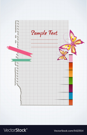 Torn paper vector image