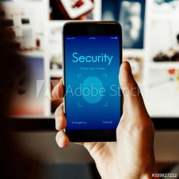 Touch ID Access Cyber Digital Security Graphic Concept Touch ID Access Cyber Digital Security Graphic Concept