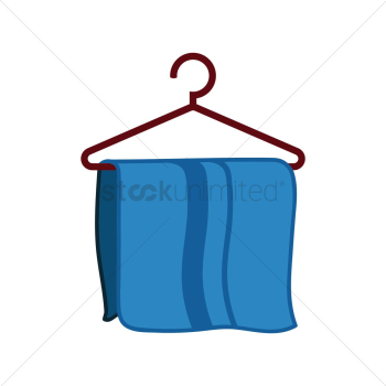 Towel on hanger Towel on hanger