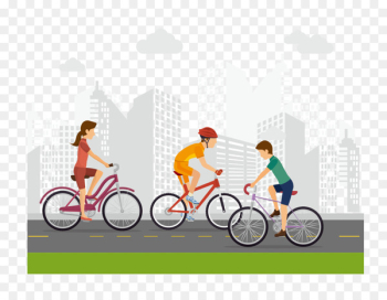 Track cycling Bicycle Board track racing - Vector city figures 
