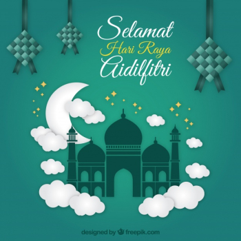 Traditional ketupat composition with flat deisgn Free Vector Traditional ketupat composition with flat deisgn Free Vector