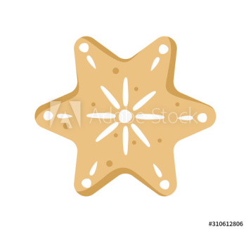 Traditional sweet baked christmas cookie Traditional sweet baked christmas cookie