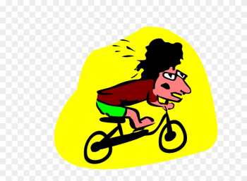 Traffic Biker, Cycling, Cyclist, Man, People, Traffic - Clip Art Biker Boy