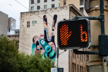 Traffic Light Showing Stop Sign Traffic Light Showing Stop Sign