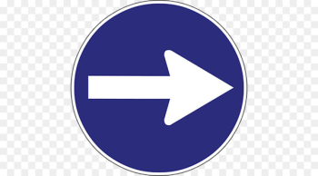 Traffic sign Arrow - Blue round arrow Traffic sign Arrow - Blue round arrow